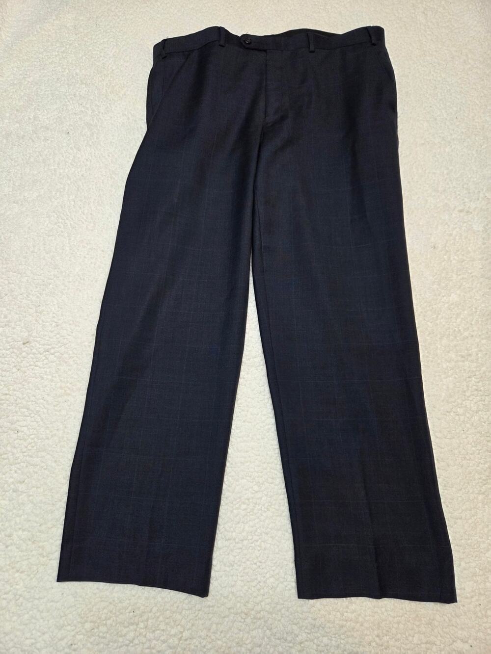 Lauren Ralph Lauren Navy Plaid Dress Pants